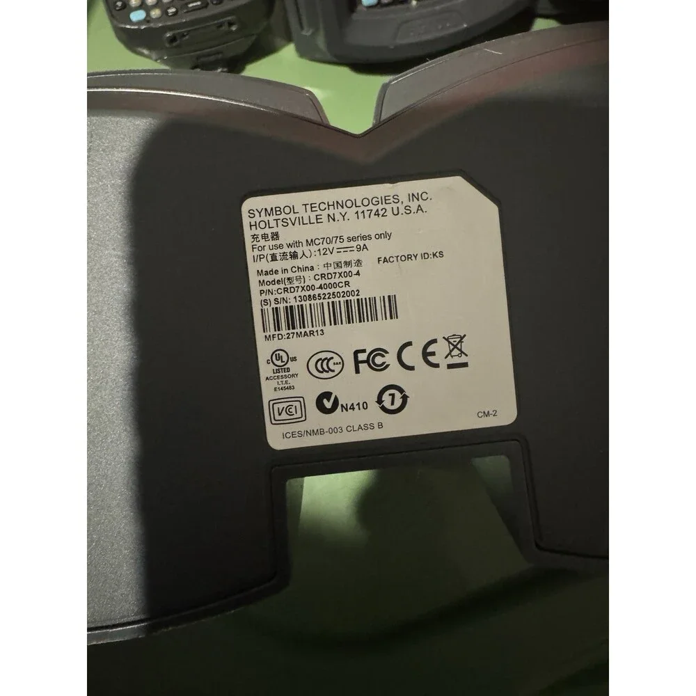 CRD7X00-4000CR - SYMBOL MOTOROLA MC70/MC75 4-SLOT CHARGING CRADLE (TESTED)
